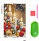 Christmas Diamond Art Kits for Adults, Christmas Candle Diamond Painting Kit for Beginner, DIY 5D Full Diamond Christmas Diamond Painting Gemstone Kit 8 * 12 Inch